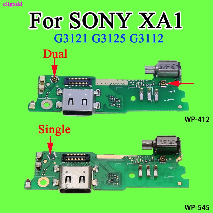 Для SONY Xperia XA1 зарядный порт USB зарядное устройство док-станция разъем Вибрационный микрофон микрофонная плата гибкий кабель G3121 G3125 G3112