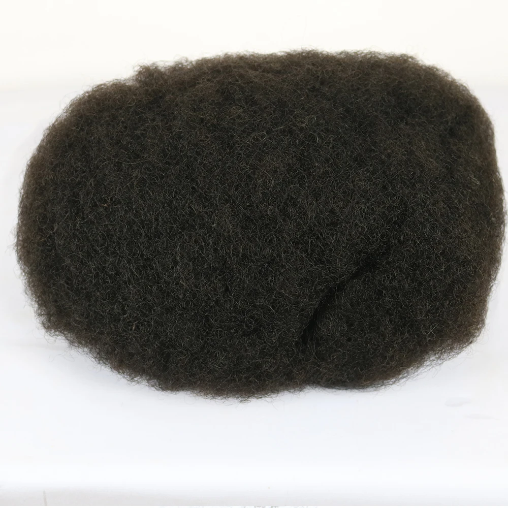 SimBeauty 6 мм афро парик швейцарское кружево с кожей человек системы афро завиток американский Африканский завиток мужские волосы для черных