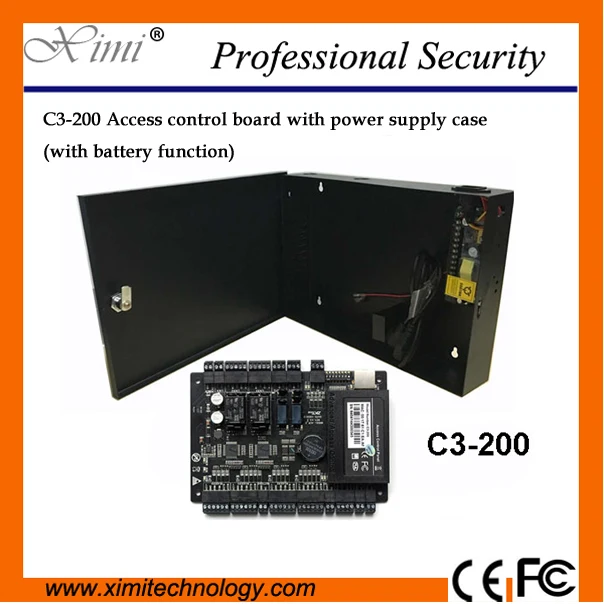 

ZK good quality TCP/IP two door access control board 30000 users linux system 12V5A power supply case control panel