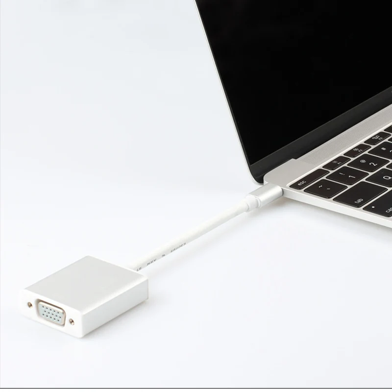 ULT Best Тип USB-C адаптер USB 3.1 Тип c USB-C мужчин и женщин VGA конвертер кабель для нового macBook Chromebook Pixel Lumia950XL