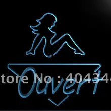 LK175-OUVERT сексуальный светодиодный неоновый знак