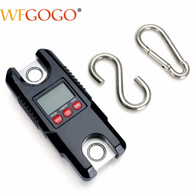  Mini Portable Crane Scale Large Capacity 300kg/0.1kg LCD Display Digital Electronic Hook Hanging Sc