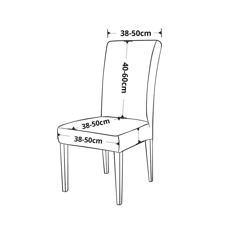 Высококачественный бархатный обеденный чехол для кресла спандекс офисный обеденный чехол для кресла съемный чехол для стула для стульев эластичный стрейч