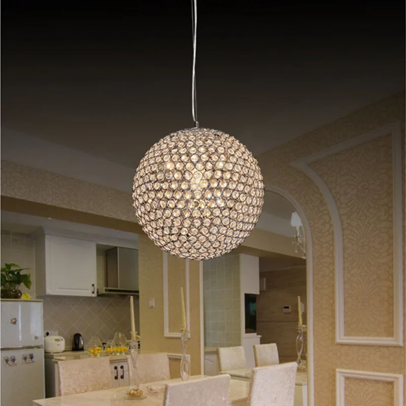 

Modern K9 Crystal Raindrop Lighting Flush mount LED pendant Light Fixture Pendant Lamp for Dining Room