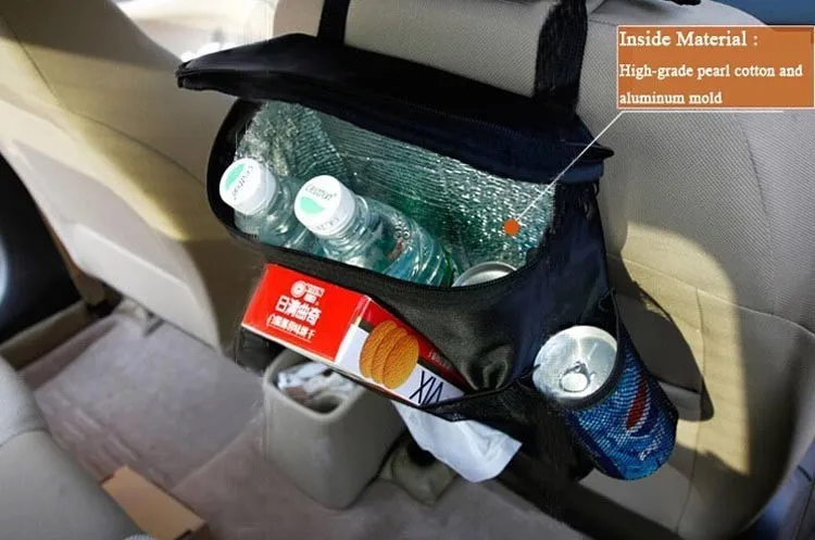 Многофункциональный Автомобильный стул организатор мама мешок Оксфорд Водонепроницаемый baby bottle Термальность сумка-холодильник с Ёмкости для салфеток#126