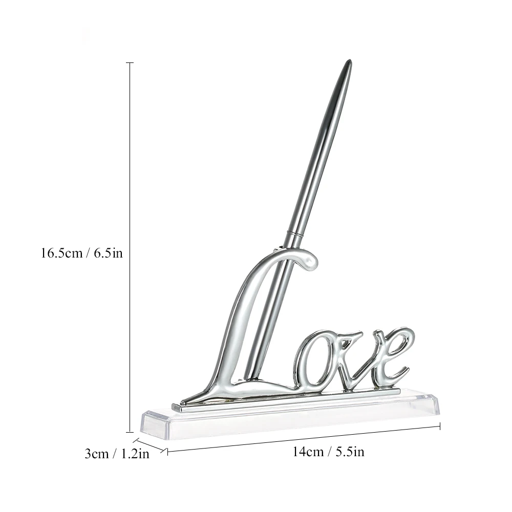 Свадебная подписывающая ручка с LoveHolder Свадебная подписная ручка Набор декоративных принадлежностей для свадебной вечеринки Гостевая книга