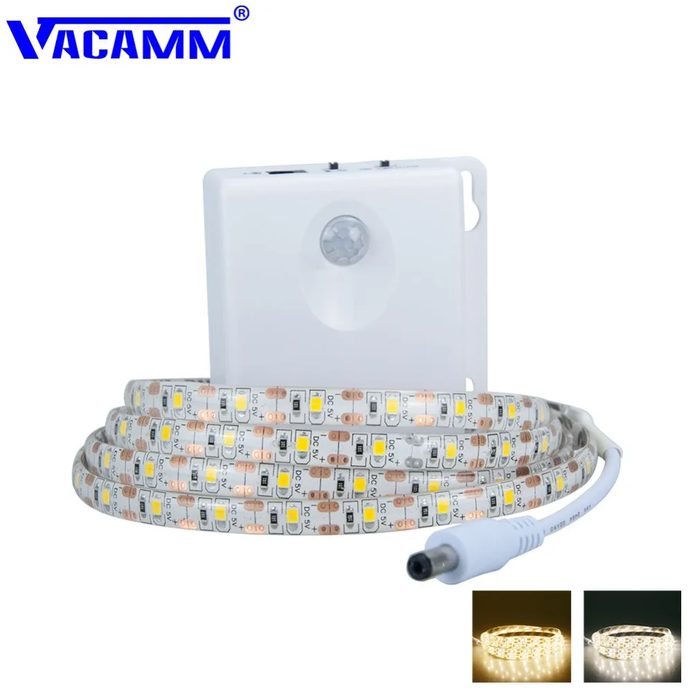 Vacamm 2835 SMD PIR датчик движения светодиодная лента 1 м 5 2 3 IP65 водонепроницаемая для