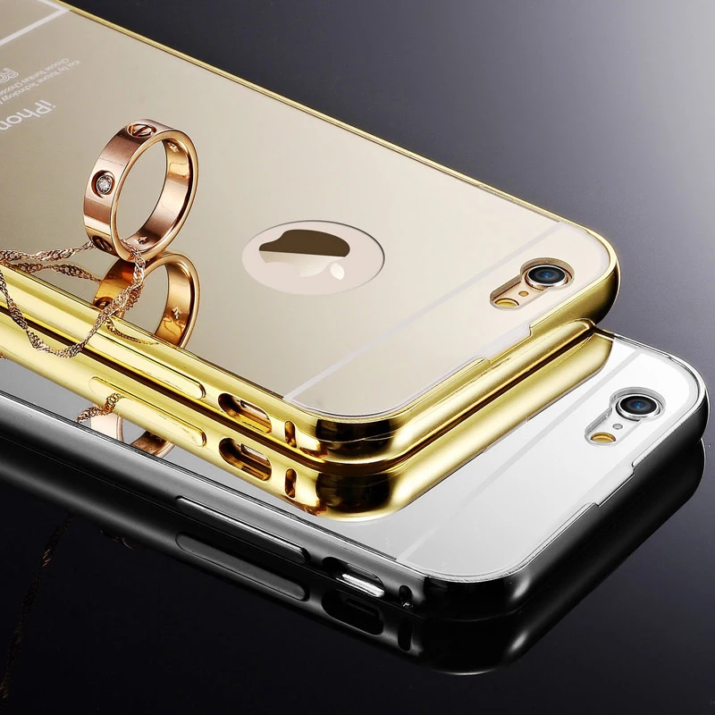 Высокое Качество Зеркало Моды Алюминиевый Металлический Корпус Для Apple iPhone 6 4.7