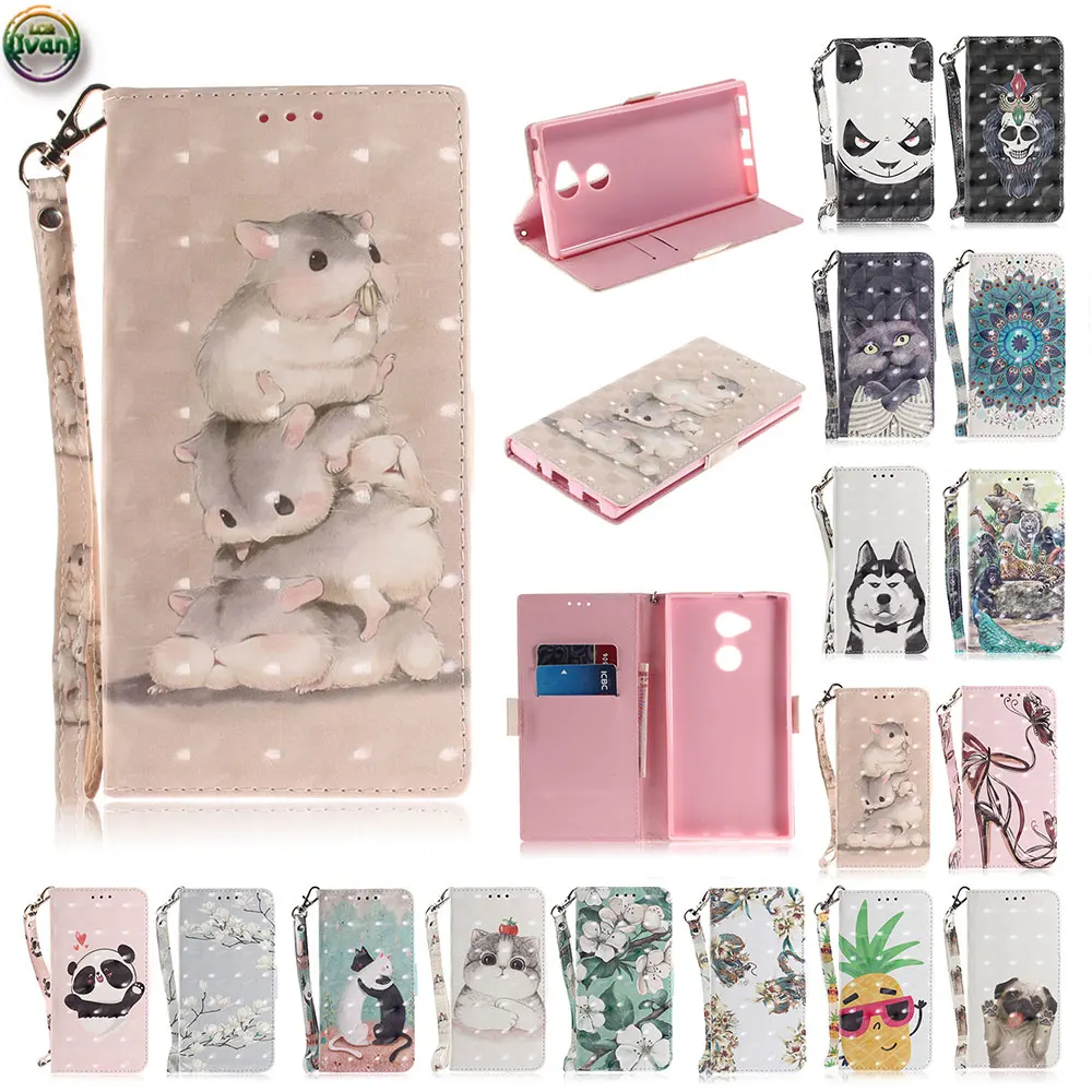 

Wallet Case For Sony Xperia XA2 Ultra Dual H4213 H4233 Phone Leather Cover For Sony XA 2 Ultra H3213 H3223 Bright Magnetic Bag