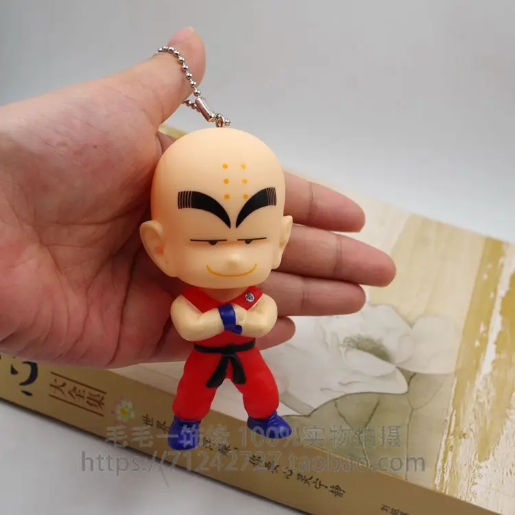 Аниме Dragon Ball Son Goku Kakarotto Kulilin милый брелок для ключей Kwaii Виниловая фигурка