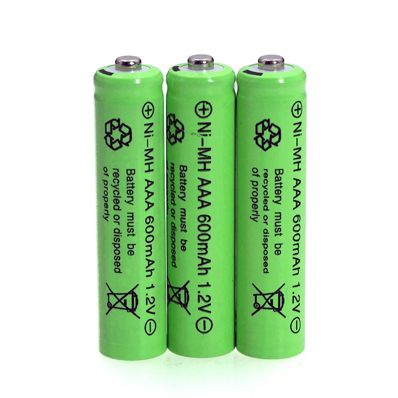 1,2 V Ni-MH AAA батареи 600mAh перезаряжаемые nimh батареи 1,2 V Ni-MH aaa для электрического дистанционного управления автомобиля игрушки RC ues