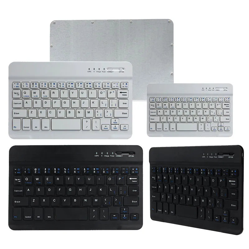 

CARPRIE Ultra Slim Aluminum Wireless Bluetooth Keyboard For IOS Android Windows PC Z30425