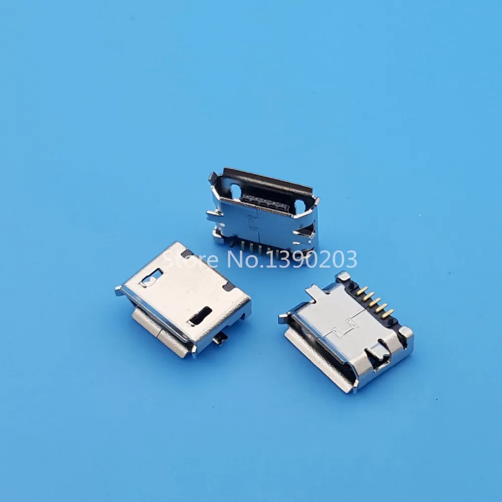 100 шт. 5 контактный разъем Micro USB Тип B|connector 5pin|connector jackconnector smt |