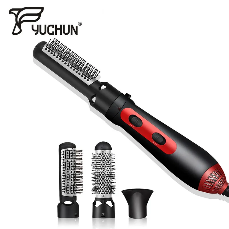

Original 3 in 1 Electric Hair Straightener Curler Multi Functional Hot Wind Heating Curling Comb Brush Professional Hair Iron