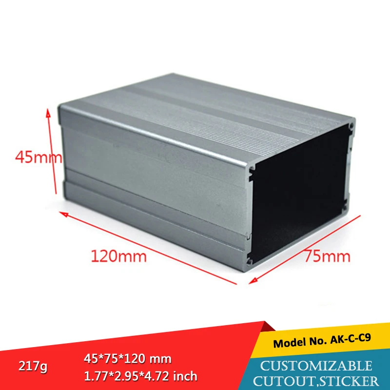1 шт. алюминиевая распределительная коробка szomk 46*76*120 мм|case case|case electroniccase box electronic |