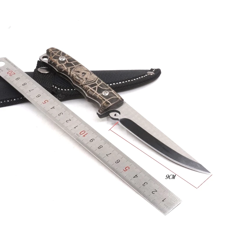 Tactical Fixed Blade Knife Hunting Camping Survival Small Straight Knives Wood Handle Outdoor self-defense EDC Tool | Инструменты