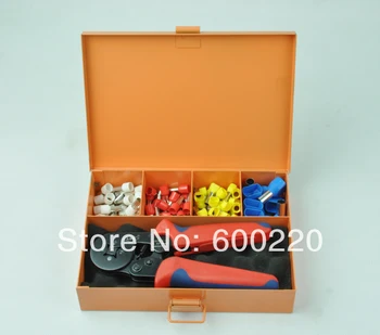 

Terminal Crimping Tool set / kit with Bootlace Ferrule Crimper and Wire end Cord end terminals 0.25-6mm2