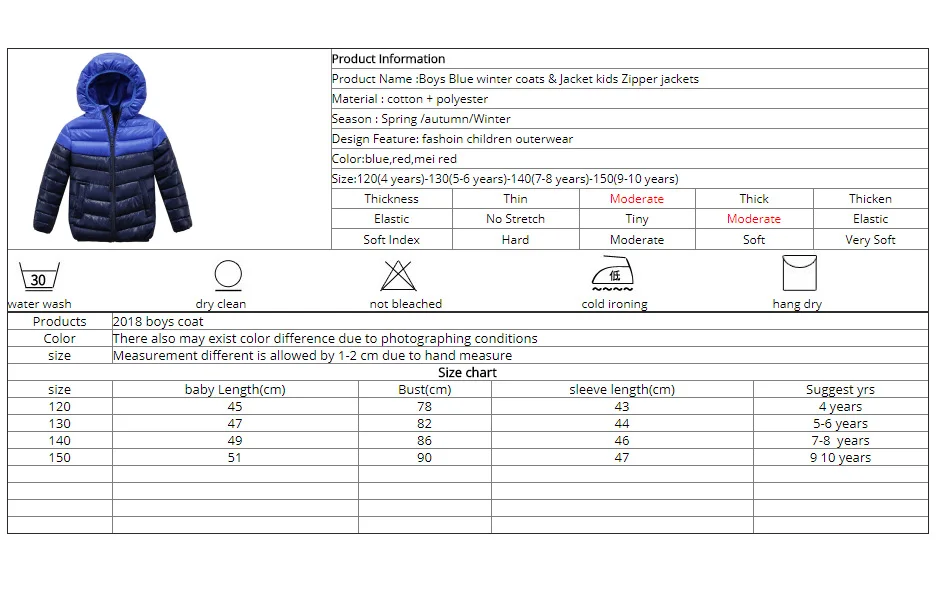 Синего цвета для мальчиков зимние куртки и куртка дети молния Куртки Утепленная зимняя куртка для мальчиков высокого качества для мальчиков зимняя куртка детская одежда