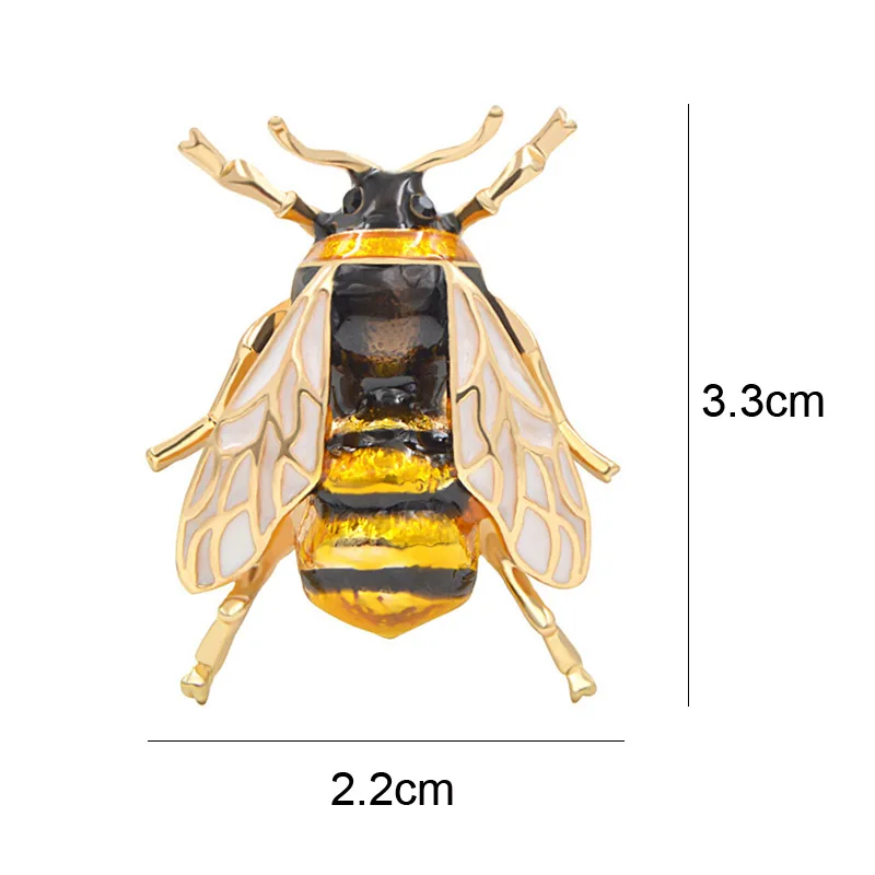 Яркая брошь унисекс в форме пчелы CINDY XIANG, милое украшение в виде насекомого с эмалью для платья, рубашки, отличного качества, доступно в 2 цветах
