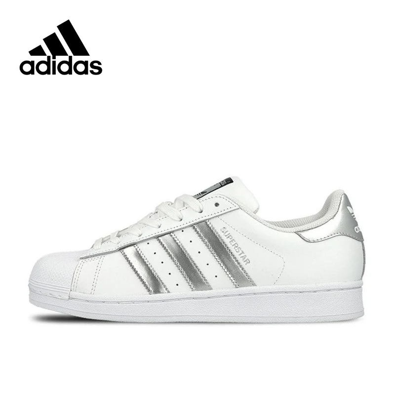 

Original New Arrival Authentic Adidas SUPERSTAR Breathable Women And Men's Skateboard Shoes Outdoor Sport Sneakers B27136 Flat