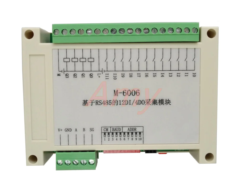 

M-6006: RS485 based 12DI/4DO digital input and output hybrid module