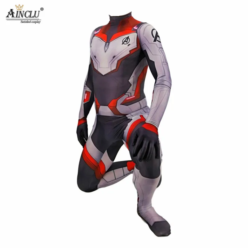 Avengers Endgame Quantum Realm Team Cosplay Costumes Lycra Spandex Adults Childern Halloween Zentai Bodysuit Suit Jumpsuits