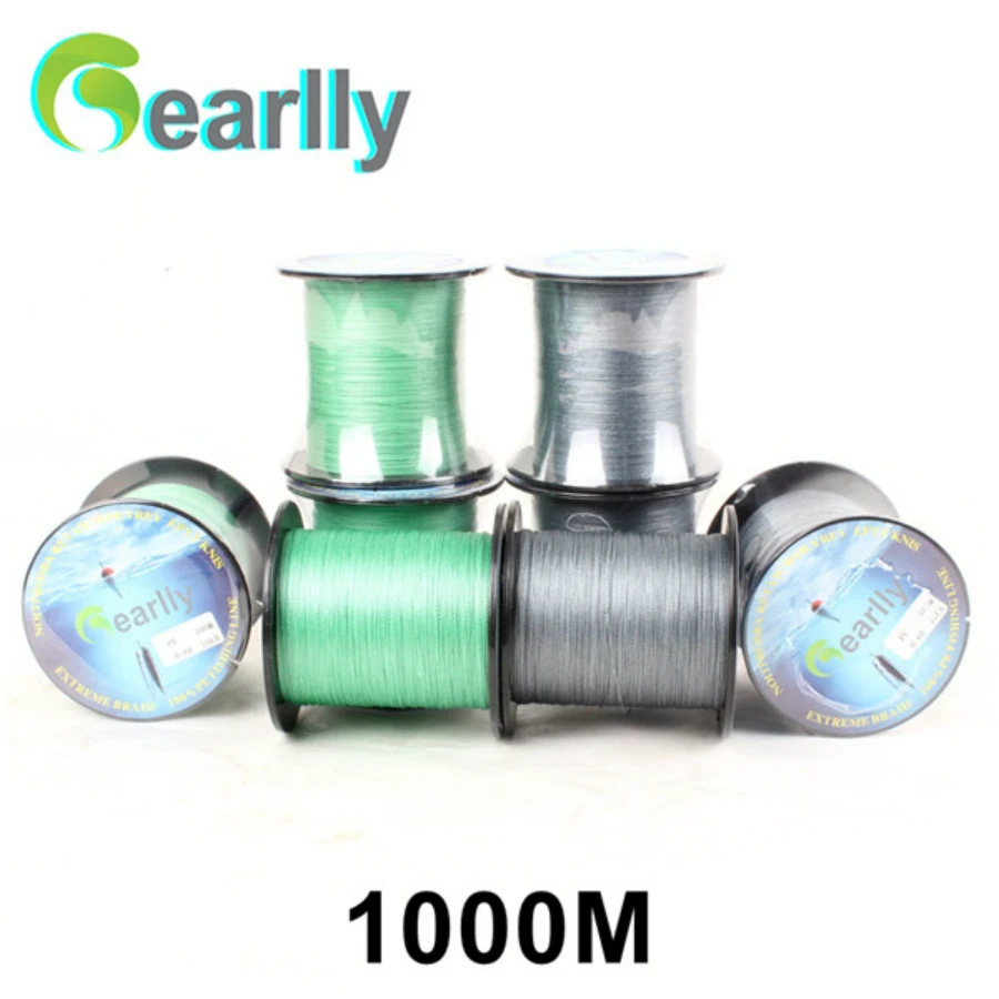 Gearlly 1000M Extreme Strong Braid Fishing Line PE Multifilament 10 40LB Free Shippingpe