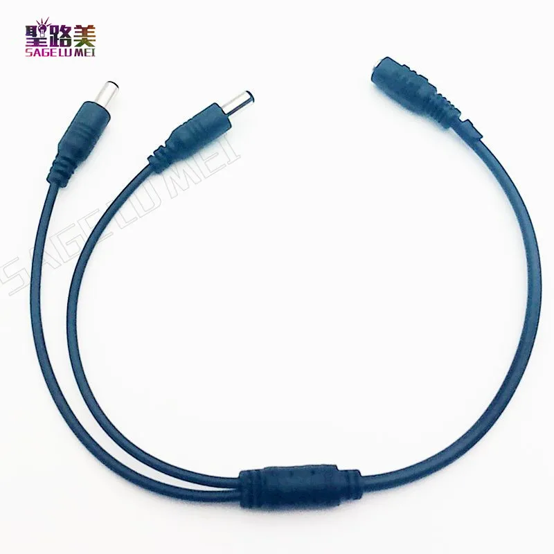  1pcs/lot 1 DC Female To 2/3/4/5/8 Male plug Splitter Adapter Power Connector Cable For CCTV Camera  - 32812249984