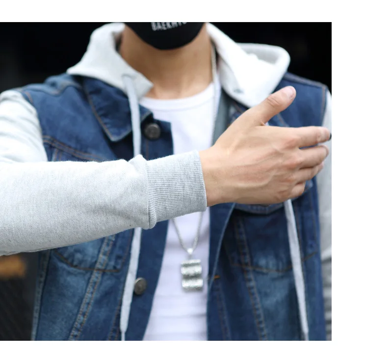 2019 Denim Men Hooded Sportswear Outdoors Casual Fashion Jeans Jackets Hoodies Cowboy Mens Jacket and Coat Plus Size 2019 Denim Men Hooded Sportswear Outdoors Casual Fashion Jeans Jackets Hoodies Cowboy Mens Jacket and Coat Plus Size