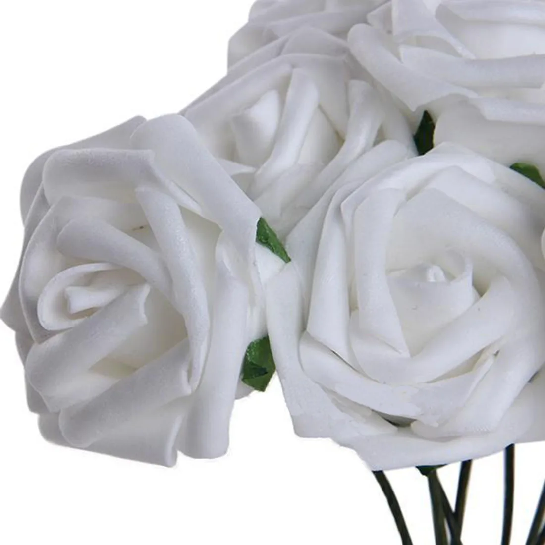 10 шт./лот Лидер продаж! 7 см голова многоцветный PE Роза Поролоновый букет цветов сплошной цвет Искусственный цветок розы для свадебной вечеринки домашний декор