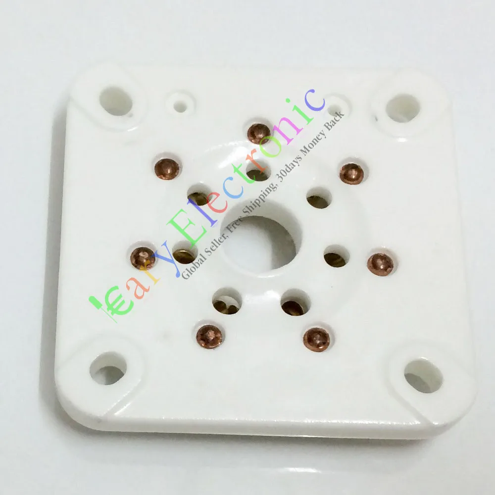 

Wholesale and retail 20pc 7pin GOLD Ceramic vacuum tube socket valve 813 FU-13 4B27 5-125B 8001 amp free shipping