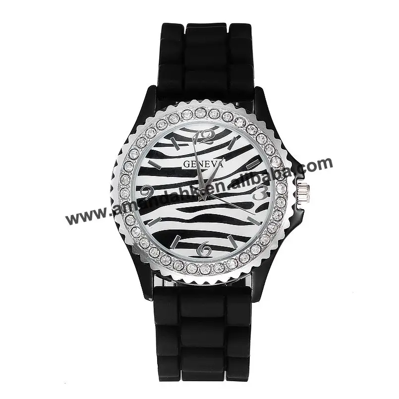 Женские часы с зеброй модные силиконовые зеброй|wristwatch women|wristwatch siliconewristwatches geneva |