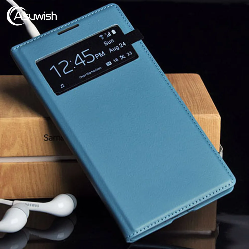 Кожаный чехол книжка Smart View для Samsung Galaxy S4 SIV I 9500 GalaxyS4 GT I9500 I9505 S 4 IV телефона|Бамперы|
