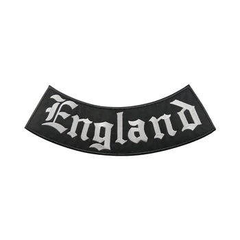 

Custom Rocker Patches for Outlaw MC Biker Patch Set England Bottom Rokcer Embroidered Motorcycle Back Badge Iron On