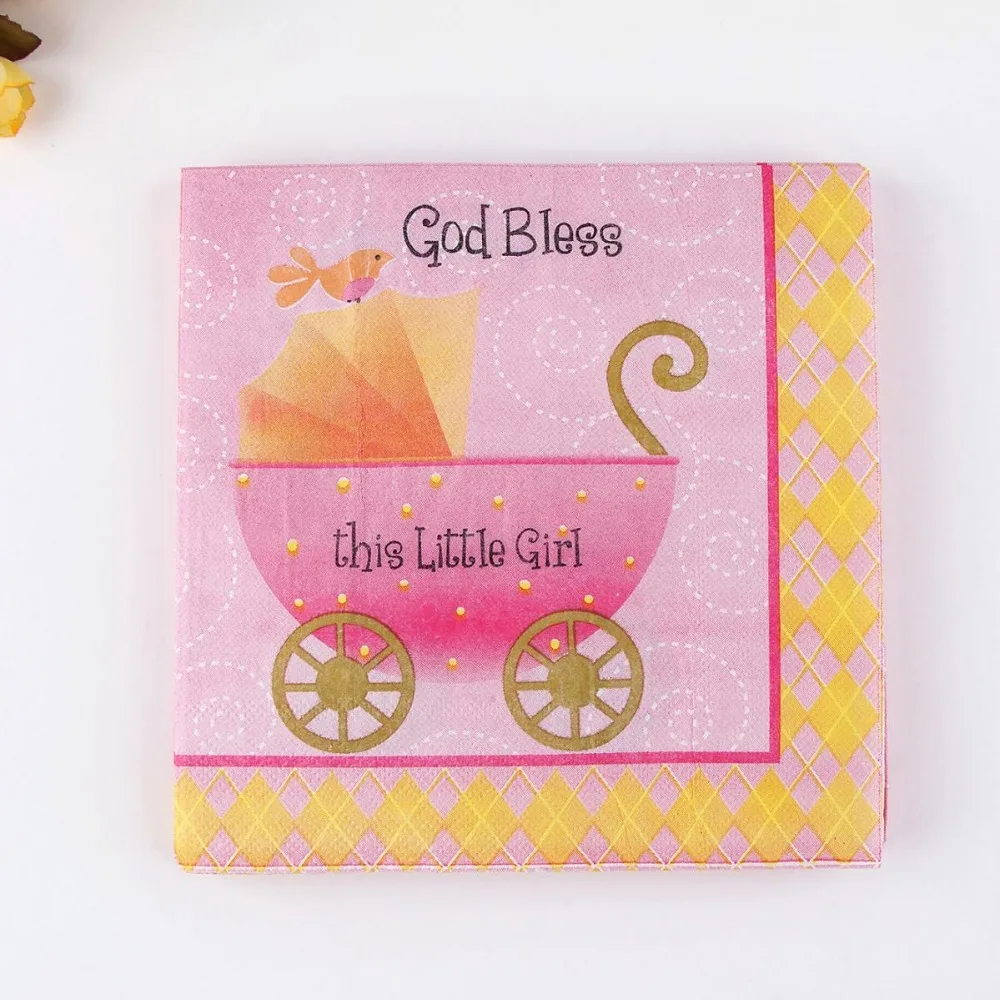 100 Pcs Grosir Desain Meja Kertas Serbet Tissue Bermotif Kartun