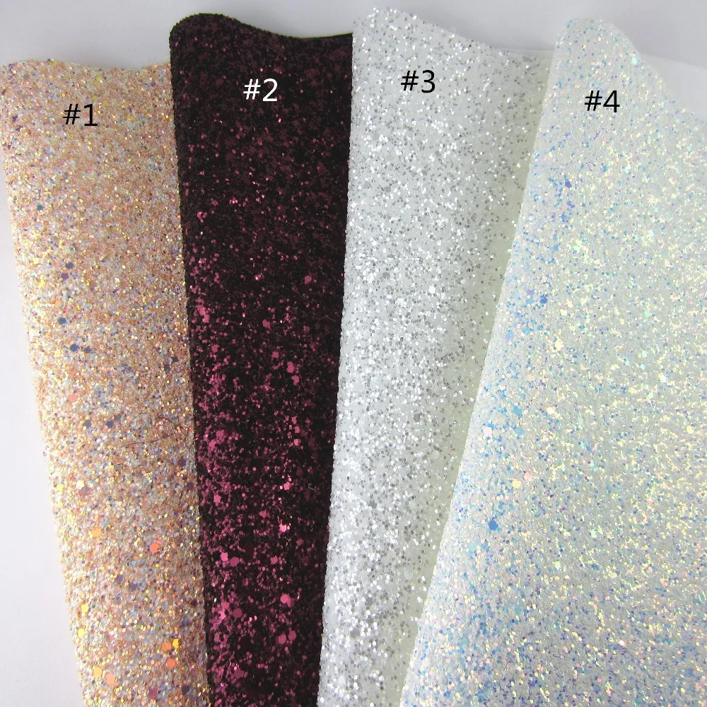 

1Yard Soft Chunky Shiny 3D Mix White Glitter Fabric Elastic Fabric For Project DIY Craft Y003