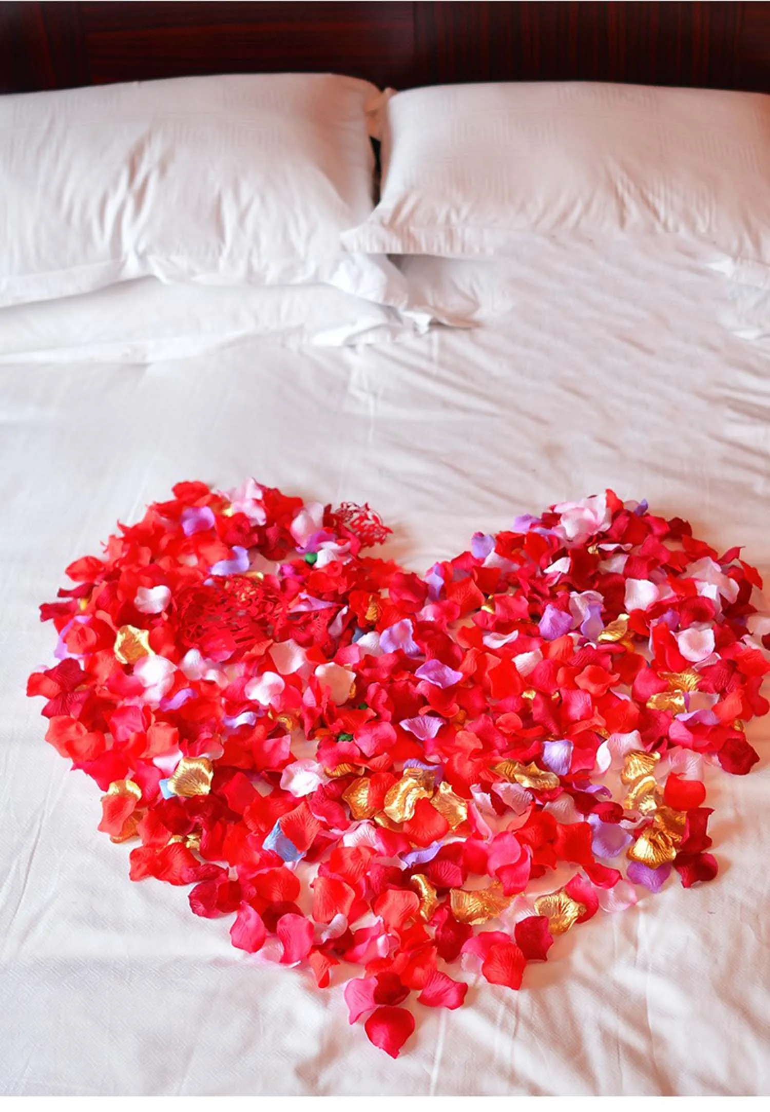 Анти 2000 шт 5*5 см романтические шелковые лепестки роз для романтические украшения для свадьбы искусственные лепестки роз, свадьба цветок розы