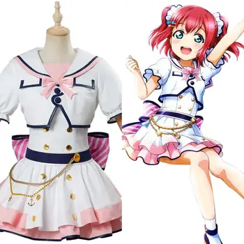 

LoveLive! SunShine!! Aqours Ruby Kurosawa Cosplay Costume 6th Anniversary Stage Outfit Adult Halloween Carnival Party Costume