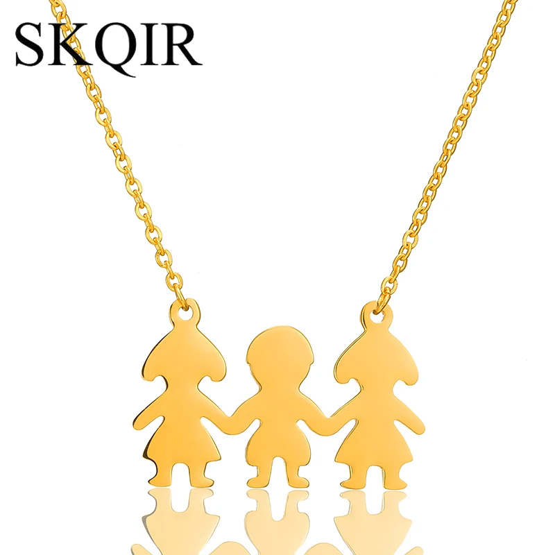 

Boy Girls BFF Friend Choker Chain Rose Gold Silver Color Stainless Steel Love Family Bother Sisters Gift Necklace Femme Jewellry