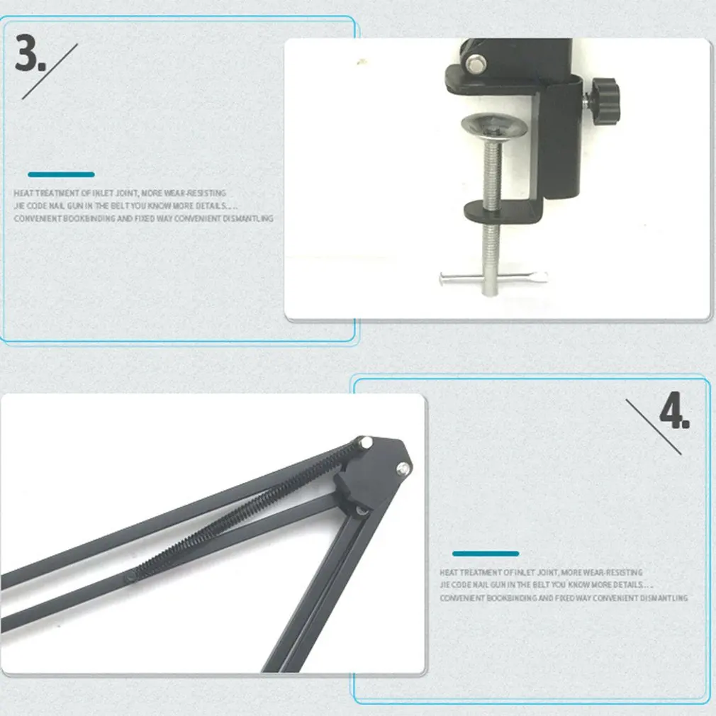 Microphone Stand Desktop Mic Clip Holder Tripod Nb35 Live Cantilever Bracket Universal Microphone Bracket dropshipping