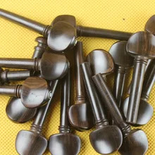 50 шт. высокого качества неокрашенной скрипка из черного дерева колышки 4/4 Колки Скрипки части