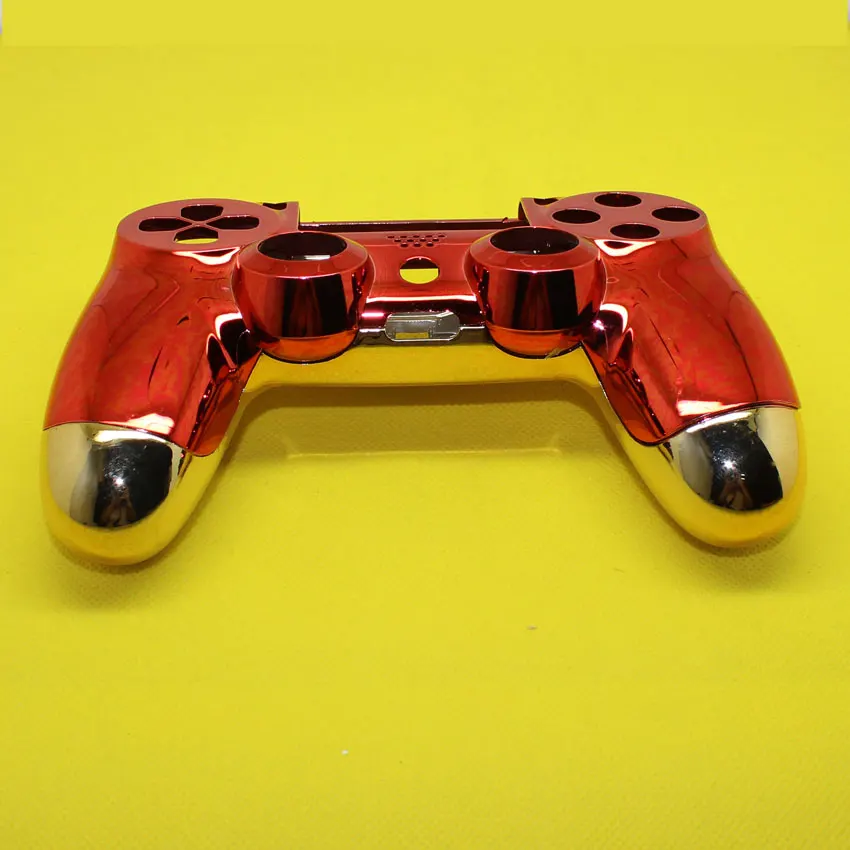 

YX-235 red front shell+chrome gold back shell For Playstation PS4 controller Dualshock 4