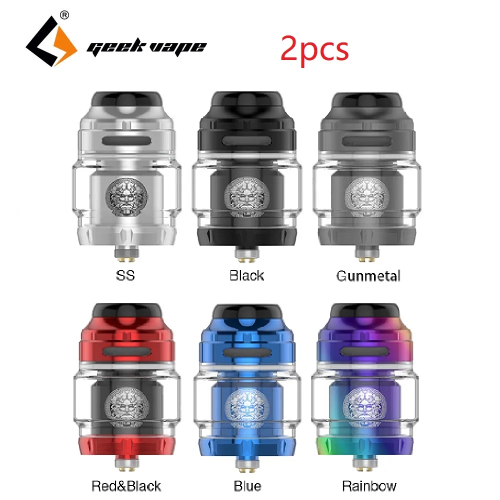 

2pcs Original GeekVape Zeus X RTA Tank 4.5ml/2ml Postless Build Deck E-cigarette Vape Tank Fit for Drag 2 Mod VS Dead Rabbit MTL