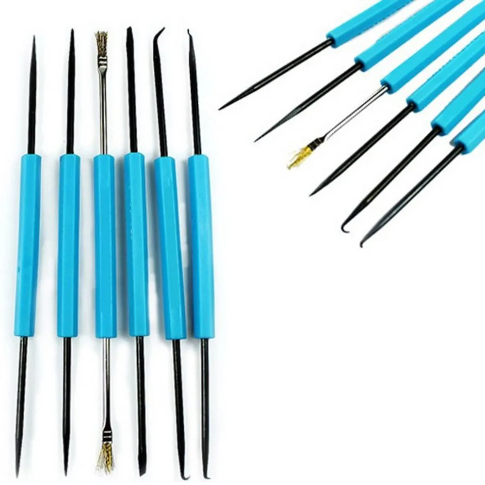 6pcs Desoldering Aid Tool Circuit Board Soldering Welding Auxiliary Tools Assist Set Soldering Aid PCB Cleaning Kit Repair Tools