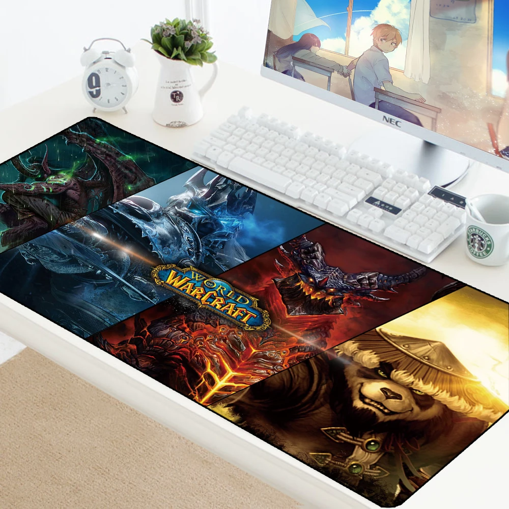 Игровой коврик для мыши World of Warcraft XL Большой резиновый противоскользящий коврик для мыши игровой компьютерный Настольный коврик для мыши игровой коврик