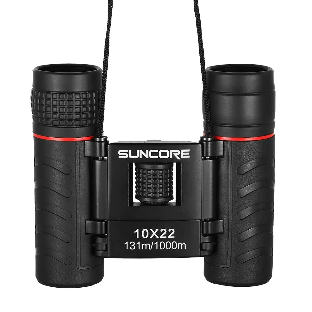 مناظير تلسكوب البسيطة الجيب للطي 10X22 في الهواء الطلق عالية بالطاقة تليسكوب مزود بمنظار ثنائي الطيور مشاهدة الحياة البرية الصيد 2017 جديد