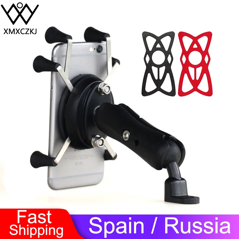 XMXCZKJ Motorcycle Handlebar Rear Mirror Mount Rail For Support Cellphone Motorcycle For Smart Mobile Phone Moto Holder XMXCZKJ Motorcycle Handlebar Rear Mirror Mount Rail For Support Cellphone Motorcycle For Smart Mobile Phone Moto Holder