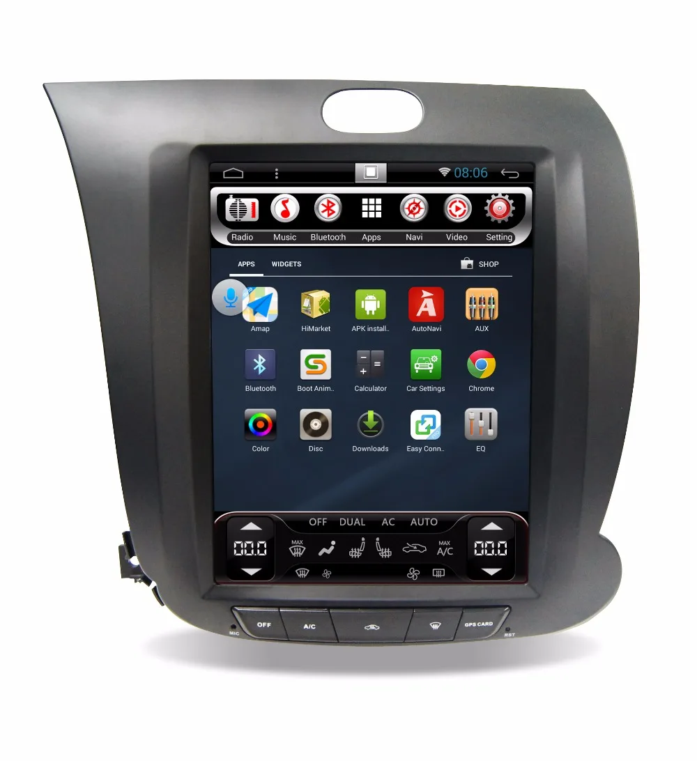 Sale Otojeta vertical tesla quad core 32gb rom rockchip px3 Android 7.1 Car Multimedia GPS Radio player for kia cerato forte K3 0
