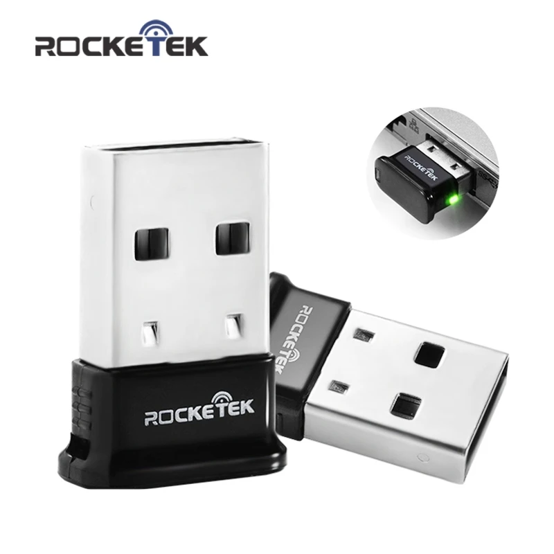 Rocketek Wireless USB Bluetooth 4.0 Dongle Adapter Classic Bluetooth