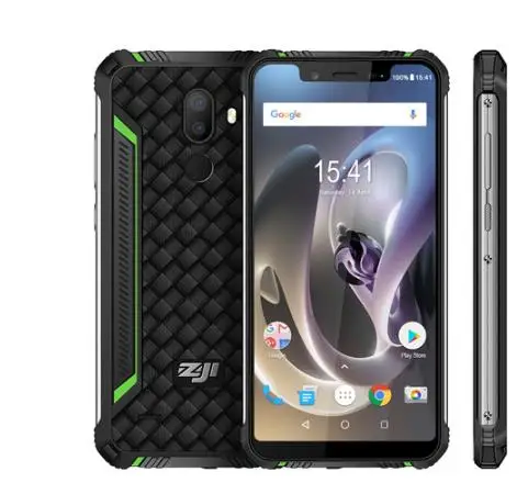 Водонепроницаемый телефон HOMTOM ZOJI ZJI Z33 IP68 четырехъядерный 3 ГБ 32 ГБ 4600 мАч Face ID 5,85 дюйма 4G FDD-LTE внешний аккумулятор - Цвет: Green